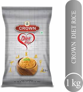 CROWN Rice Diet Rice Long Grain,Gluten Free, Double , 100% Natural Yellow Basmati Rice (Long Grain, Polished)