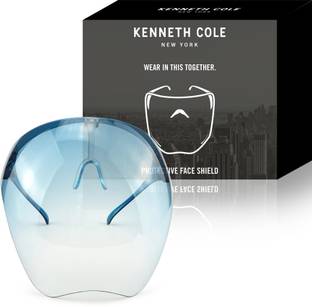 Kenneth Cole KCKDSSHLDBLU Goggle-Style Face Shield with 180° Safety Coverage: Anti-Fog Glasses and Clear Face Visor Integrated in One Design - Unisex Fashion Protective Wear for Kids Safety Visor