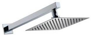 LOGGER - -8X8 Inches Ultra Slim Shower with 18 inch Square Shower Arm