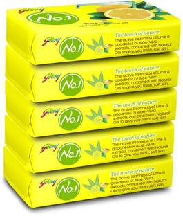 Godrej No.1 lime and alovera 100 gm soap (pack of 5)