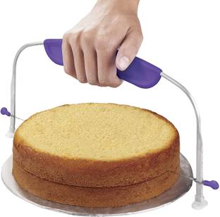 TruVeli Adjustable Small Cake Leveler Cutter Slicer with Stainless Steel Wires for Professional Baking Tools Pastry Cutter