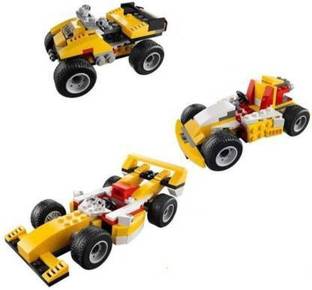 SR Toys Architect Series 3 in 1 Educational Racing Car Blocks Learning Bricks Toy for Kids (Multicolor)