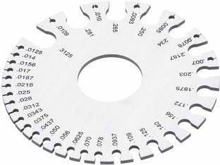 A&S TOOLSHOP Diameter Gauge Round Wire Gauge Stainless Steel Wire Sheet Thickness Diameter Gauge for Measuring Various Wire Diameter Cutting Marking Gauge