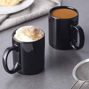 Superior craft Full Black Plane Coffee and Tea Ceramic Gift for Birthday Couple, Friends Ceramic Coffee Mug