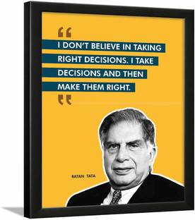 Ratan Tata Quote Frame - motivational quotes frames - poster with frame - Ratan Tata Quotes Gifts – Quotes wall frames Paper Print