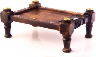 SHRI ANAND wooden khat Chowki Khatli for showpiece Decorative Showpiece All Purpose Wooden All Purpose Chowki