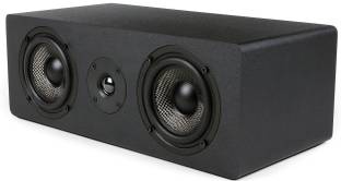 Micca MB42X-C Center Channel with Dual Carbon Fiber Woofer and Silk Dome Tweeter, Black 100 W Bluetooth Studio Monitor