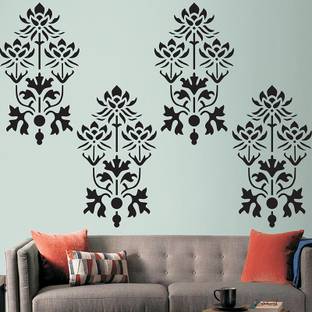 AMAZINGDECOR Size : - ( 16 X 24 ) MODERN Wall Stencil Design Wall Art Stencil Reusable Wall Painting Stencil for Home Decoration Wall Stencil Stencil (Pack of 1,Flower Art) Wall Stencil Stencil (Pack of 1, Modern pattern) PVC Wall stencil Stencil