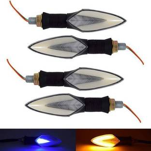 Autoexo Front, Side, Rear LED Indicator Light for Yamaha, Royal Enfield, Universal For Bike, KTM, TVS R15, Pleasure, Pulsar 200NS