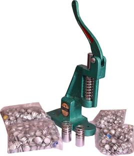 रिलसन Cast Iron Fabric Button Making/Pressing Machine with 2 Steel Dyes and 1500 Shells