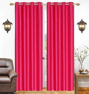 Shine Creation 213 cm (7 ft) Polyester Semi Transparent Door Curtain (Pack Of 2)