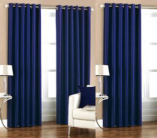 Radhey Radhey Decor 152 cm (5 ft) Window Polyester Semi Transparent Curtain (Pack Of 6)