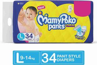 MamyPoko Standard Pants Style Diapers, Large - L