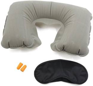 Home Brilliant Travel Neck Pillow with Sleeping Eye Mask And Ear Plug. Neck Pillow & Eye Shade Neck Pillow