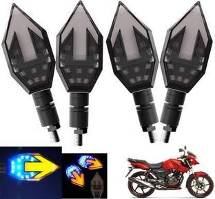 QUIRKY ZONE Front, Rear LED Indicator Light for TVS Apache, Universal For Bike