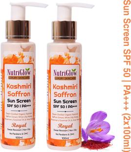 NutriGlow Luxury Skincare Kashmiri Saffron Moisturizer with SPF 20