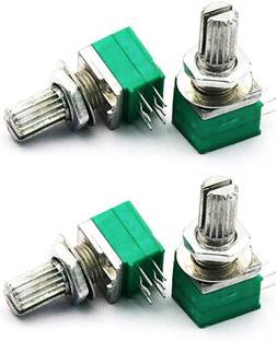 Diycart RK097G 100K audio 6pin shaft 15mm amplifier sealing potentiometer In Stock 4.8potentiometer 100K B100K 6PIN 15mm Dual Double Rotary Electronic Components Electronic Hobby Kit