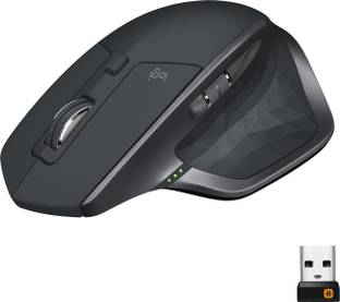 Logitech MX Master 2S / Multi-Device, 4000 DPI Any Surface Tracking, 7 Buttons Wireless Ambidextrous Touch Mouse  with Bluetooth