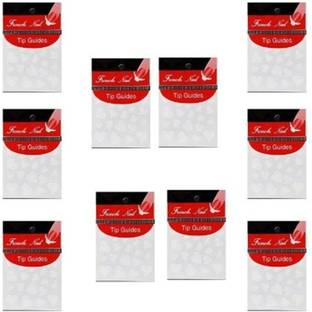 Gugzy French Tip Guide Nail Stickers, Self-adhesive White Manicure Art Nail Stickers Tips for Women Girls,French Tip Guide Nail Vinyl Art Decorations HeartFringe Stickers I French Tip Stickers I French Tip Guide I Nail Tip Guide I Nail Art Stickers
