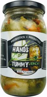 Hands on Tummy Kimchi - Green Cabbage, Radish, Carrot Pickle