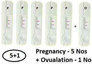 WebMedia 5 Nos Pregnancy Test (HCG Urine Test) and 1 No Ovulation Test (LH Test) Pregnancy Test Kit