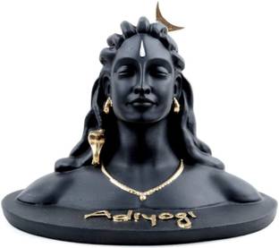 Velocious Pooja & Gift, Mahadev Murti Idol, Shankara for Home & Office Decor (Black) Decorative Showpiece  -  11.5 cm