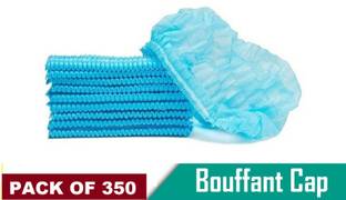 DM India = Blue Bouffant Cap used in Hospital, Clinic, Restaurent Surgical Head Cap