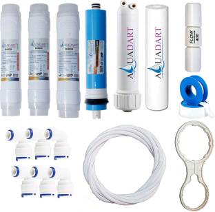 AquaDart RO Service Filter Kit Of Membrane & Filter For All Type Of Water Purifier (RO Membrane+Inline+Housing+Connectors Yearly kit) Solid Filter Cartridge