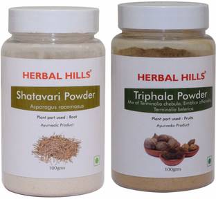 Herbal Hills Shatavari and Triphala Powder - 100 gms each
