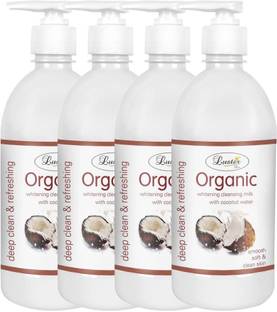 Luster Organic Whitening Coconut Cleansing Milk, Instant Glow & Deep Cleanser Face Wash