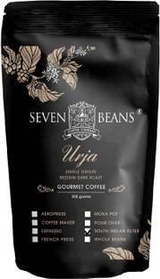Seven Beans Coffee Company Urja Medium-Dark Roast Single Origin (South Indian Filter Grind) Gourmet Indian Filter Coffee