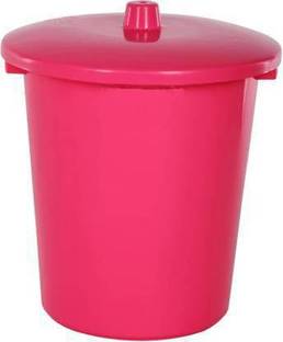 YASHODEEP PLASTIC Plastic Dustbin 13L Unbreakable Pink Plastic Dustbin