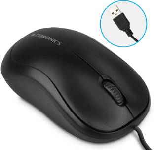 ZEBRONICS Comfort Wired Ambidextrous Optical Mouse