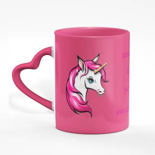 द एसडी स्टोर Beautiful Unicorn Head Printed सिरेमिक मग