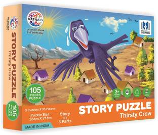 Ratnas STORY JIGSAW THIRSTY CROW