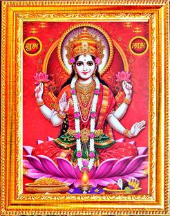 SUNINOW MATA MAHALAXMI JI |LAXMI JI | GODDESS PHOTO FRAME Religious Frame