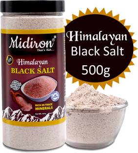 Midiron Himalayan Black Salt Premium Quality (Kala Namak) (500g) Black Salt