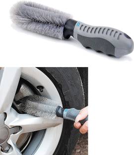 ABS AUTO TREND Rim Brush for Cleaning Wheels, Rim Cleaner, Motorcycle or Bicycle Tire Brush Nylon Wet and Dry Brush