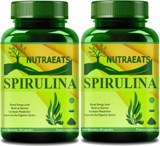 NutraEats Spirulina Capsules(Pack Of 2) Pro