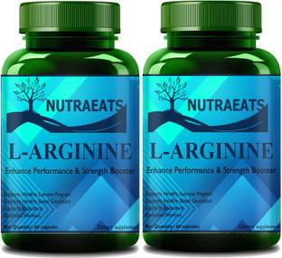 NutraEats L-Arginine Nitric Oxide Booster Supplement For Energy(Pack Of 2) Premium