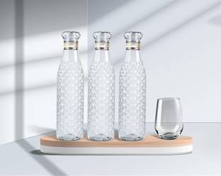 AneriDEALS Crystal Clear Water Bottle for Fridge, for Home Office Gym School Boy, Unbreakable 1000 ml Bottle