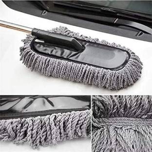 Infinite Stores Car Cleaning Duster Tool Large Microfiber Telescoping Flexible Mop (Grey) Wet and Dry Duster