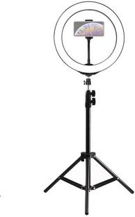 Setster Remote Dimmable 3-Modes LED Ring Light with Tabletop Stand with Ball-Head for Making up YouTube Videos Ring Flash
