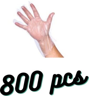 800pcs one time PE disposable gloves kitchen cleaning hotel painting protection 