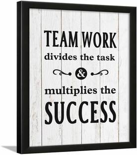 Office Quotes Frames - Motivational Quotes Wall Frames for Office - Positive Business Quotes Wall Frame - Office Quotes Poster - (13.5 X 10.5 Inches) Paper Print