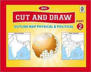 Dream Stationary 100 CUT AND DRAW BIG BOOK OF OUTLINE PRACTICE MapsCE MAPS (100 ASSORTED MAPS) CONTAINS INDIA MAP, WORLD MAP AND CONTINENTS MAP
