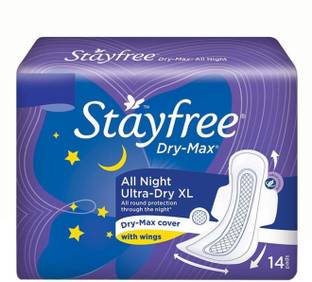 STAYFREE Dry Max All Nights Xl 14 Pad Sanitary Pad