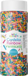 Wow confetti Confeito Rainbow Vermicelli Sprinkles
