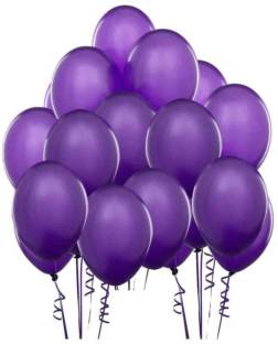 Wonder Solid Beautiful Metallic Purple Party Balloons for Decoration, Birthday, Anniversary, Celebration - Set of 75 Balloon
