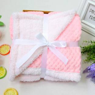 BABY ZONE Self Design Queen Hooded Baby Blanket for  AC Room